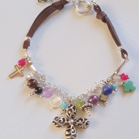 HP Best In Jewelry & Acc. 2-4 ~ Multi Semi-Precious Gemstone Bracelet - Picture 4 of 6